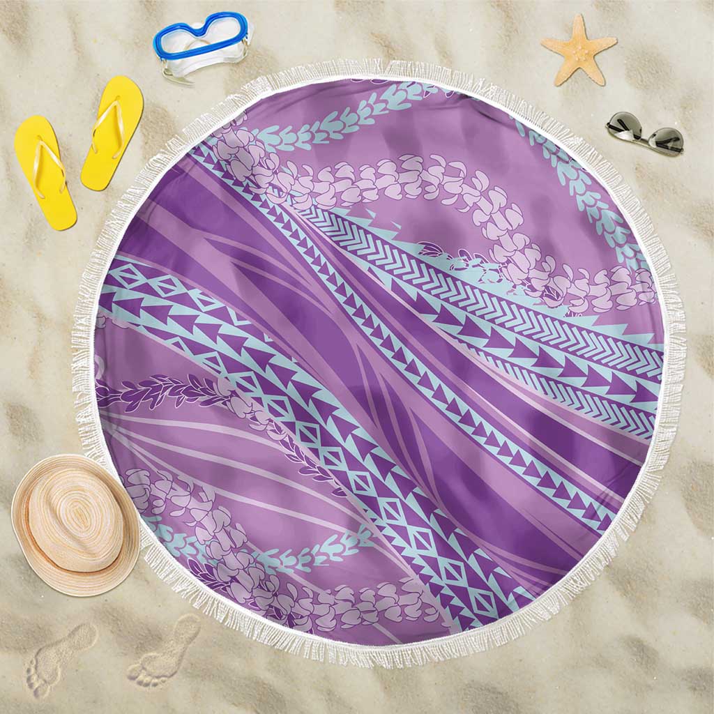 Polynesian Puakeniken Pikake Twisted Lei Beach Blanket Amethys LT7 One Size 150cm Amethys - Polynesian Pride
