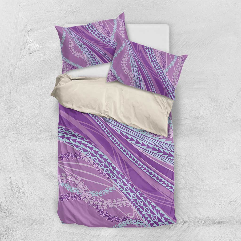 Polynesian Puakeniken Pikake Twisted Lei Bedding Set Amethys - Polynesian Pride