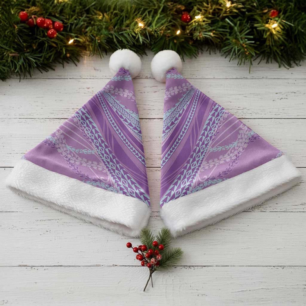Polynesian Puakeniken Pikake Twisted Lei Christmas Santa Hat Amethys - Polynesian Pride