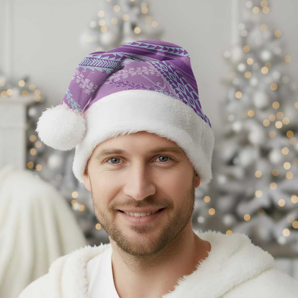 Polynesian Puakeniken Pikake Twisted Lei Christmas Santa Hat Amethys - Polynesian Pride