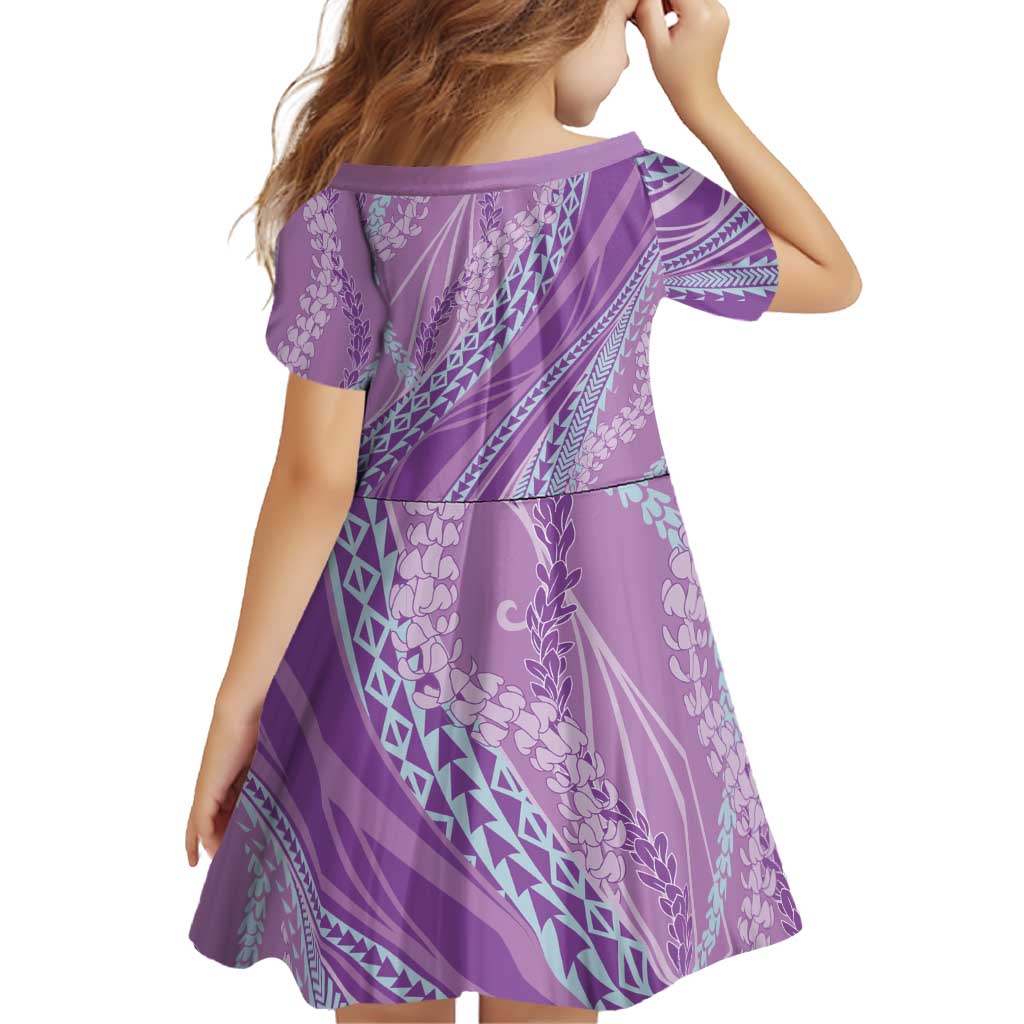 Polynesian Puakeniken Pikake Twisted Lei Family Matching Off The Shoulder Long Sleeve Dress and Hawaiian Shirt Amethys LT7 - Polynesian Pride