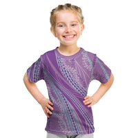 Polynesian Puakeniken Pikake Twisted Lei Kid T Shirt Amethys - Polynesian Pride