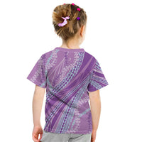 Polynesian Puakeniken Pikake Twisted Lei Kid T Shirt Amethys - Polynesian Pride