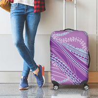 Polynesian Puakeniken Pikake Twisted Lei Luggage Cover Amethys - Polynesian Pride