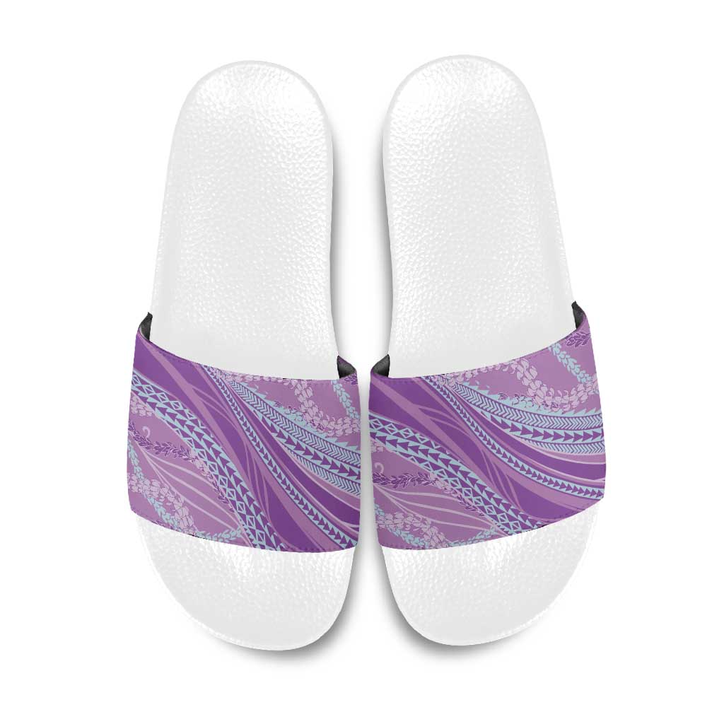 Polynesian Puakeniken Pikake Twisted Lei Slide Sandals Amethys - Polynesian Pride