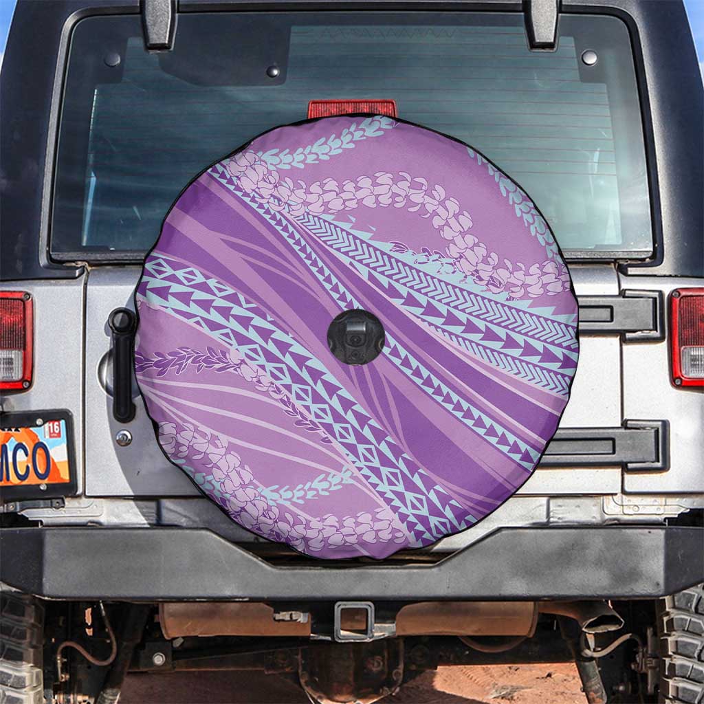 Polynesian Puakeniken Pikake Twisted Lei Spare Tire Cover Amethys LT7 Amethys - Polynesian Pride