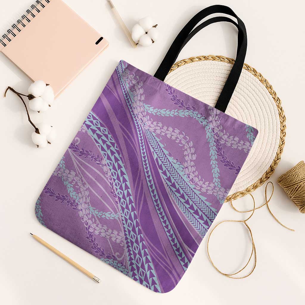 Polynesian Puakeniken Pikake Twisted Lei Tote Bag Amethys - Polynesian Pride