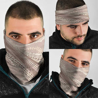Polynesian Puakeniken Pikake Twisted Lei Neck Gaiter Beige - Polynesian Pride