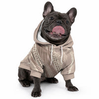 Polynesian Puakeniken Pikake Twisted Lei Pet Hoodie Beige LT7 - Polynesian Pride