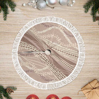 Polynesian Puakeniken Pikake Twisted Lei Tree Skirt Beige - Polynesian Pride