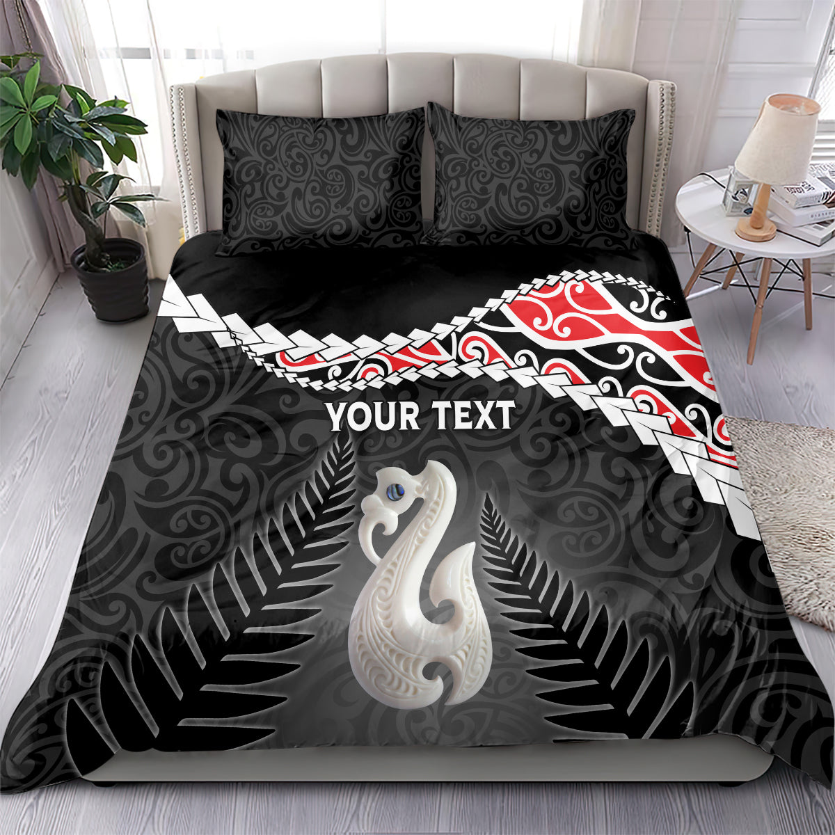 Personalised New Zealand Maori Bedding Set Manaia Mix Koru LT7 - Polynesian Pride