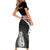 Personalised New Zealand Maori Short Sleeve Bodycon Dress Manaia Mix Koru LT7 - Polynesian Pride