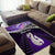 Personalised New Zealand Maori Area Rug Manaia Paua Shell Purple LT7 - Polynesian Pride