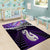 Personalised New Zealand Maori Area Rug Manaia Paua Shell Purple LT7 - Polynesian Pride