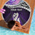 Personalised New Zealand Maori Beach Blanket Manaia Paua Shell Purple LT7 - Polynesian Pride