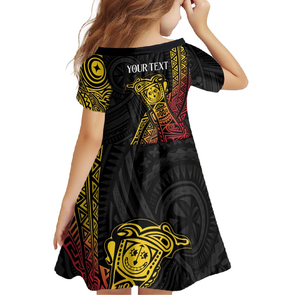 Personalized Papua New Guinea Family Matching Long Sleeve Bodycon Dress and Hawaiian Shirt Kundu Drum Carving Motifs LT7 - Polynesian Pride
