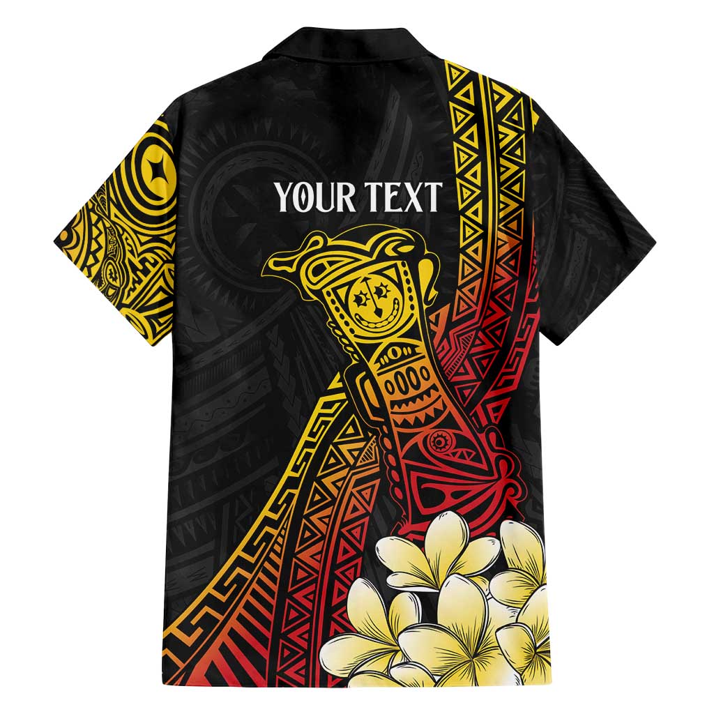 Personalized Papua New Guinea Family Matching Off Shoulder Short Dress and Hawaiian Shirt Kundu Drum Carving Motifs LT7 - Polynesian Pride