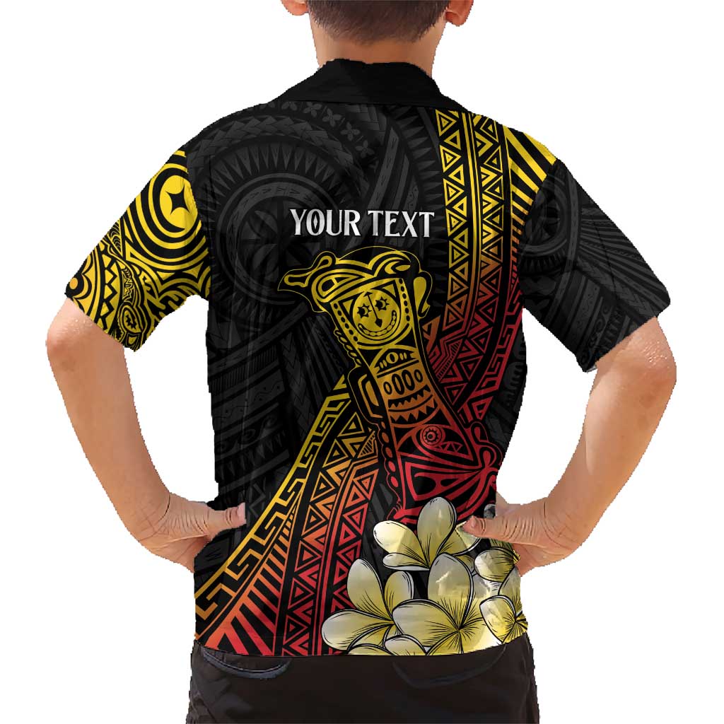 Personalized Papua New Guinea Family Matching Short Sleeve Bodycon Dress and Hawaiian Shirt Kundu Drum Carving Motifs LT7 - Polynesian Pride