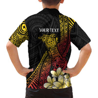 Personalized Papua New Guinea Family Matching Summer Maxi Dress and Hawaiian Shirt Kundu Drum Carving Motifs LT7 - Polynesian Pride