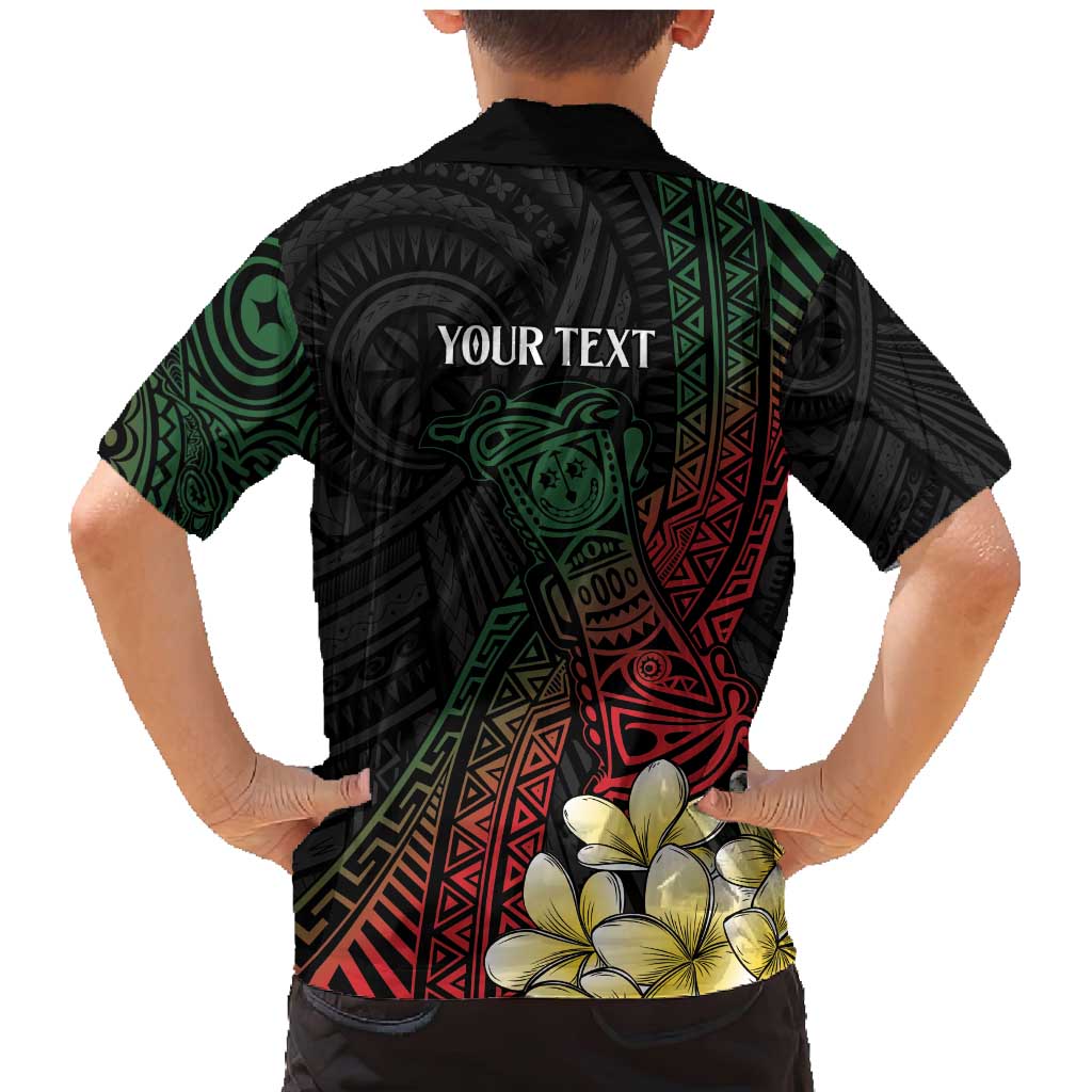 Personalized Papua New Guinea Family Matching Mermaid Dress and Hawaiian Shirt Kundu Drum Motifs - Sepik Colors LT7 - Polynesian Pride