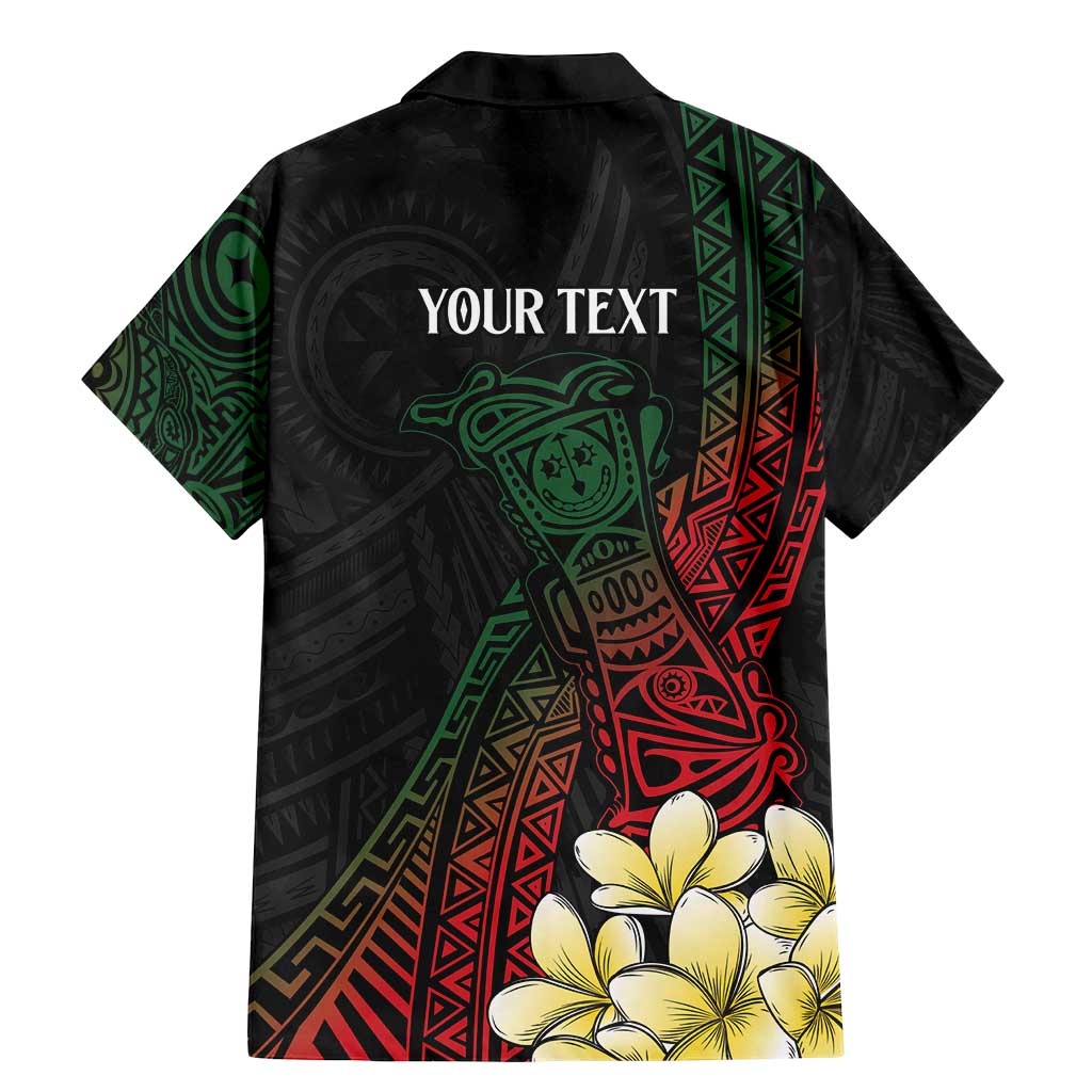 Personalized Papua New Guinea Family Matching Mermaid Dress and Hawaiian Shirt Kundu Drum Motifs - Sepik Colors LT7 - Polynesian Pride
