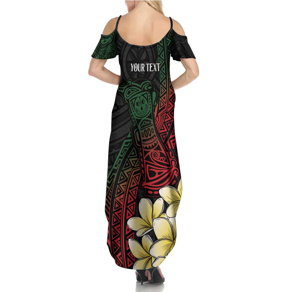 Personalized Papua New Guinea Family Matching Summer Maxi Dress and Hawaiian Shirt Kundu Drum Motifs - Sepik Colors LT7 - Polynesian Pride