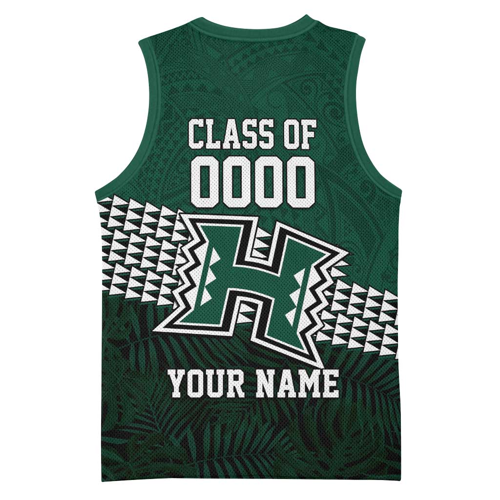 Hawaii Rainbow Warriors Alumni Custom Basketball Jersey Kanaka Arrows Tropical Vibes