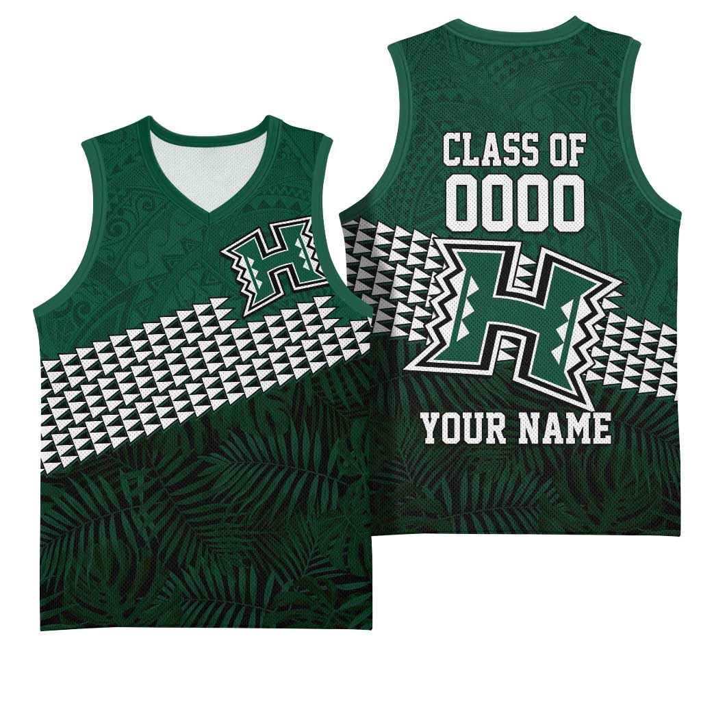 Hawaii Rainbow Warriors Alumni Custom Basketball Jersey Kanaka Arrows Tropical Vibes