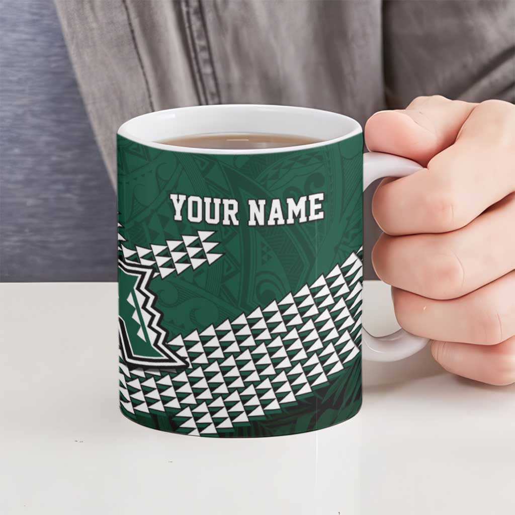 Hawaii Rainbow Warriors Alumni Custom Ceramic Mug Kanaka Arrows Tropical Vibes