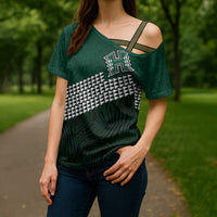 Hawaii Rainbow Warriors Alumni Custom Cross Shoulder Shirt Kanaka Arrows Tropical Vibes