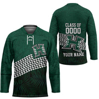 Hawaii Rainbow Warriors Alumni Custom Hockey Jersey Kanaka Arrows Tropical Vibes