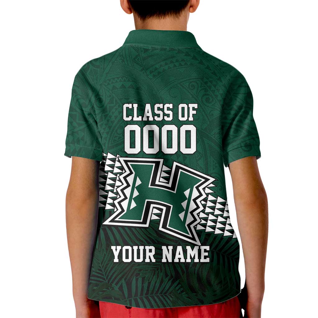 Hawaii Rainbow Warriors Alumni Custom Kid Polo Shirt Kanaka Arrows Tropical Vibes