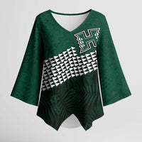Hawaii Rainbow Warriors Alumni Custom Kimono Sleeve Blouse Kanaka Arrows Tropical Vibes