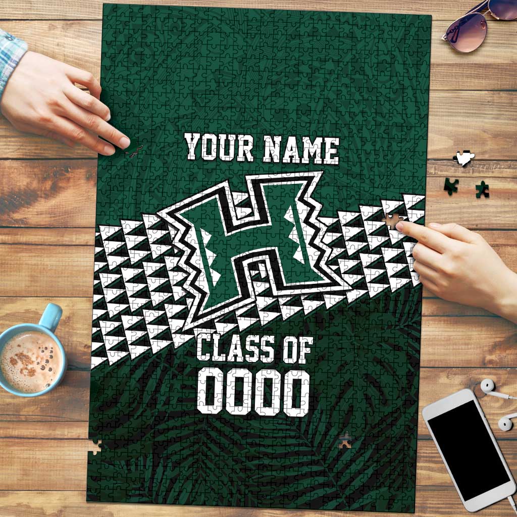 Hawaii Rainbow Warriors Alumni Custom Puzzle Kanaka Arrows Tropical Vibes