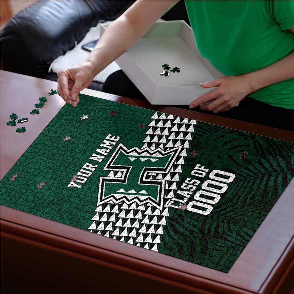 Hawaii Rainbow Warriors Alumni Custom Puzzle Kanaka Arrows Tropical Vibes
