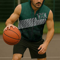 Hawaii Rainbow Warriors Alumni Custom Sleeveless Zip Hoodie Kanaka Arrows Tropical Vibes