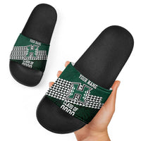Hawaii Rainbow Warriors Alumni Custom Slide Sandals Kanaka Arrows Tropical Vibes