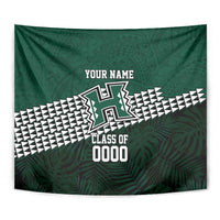 Hawaii Rainbow Warriors Alumni Custom Tapestry Kanaka Arrows Tropical Vibes