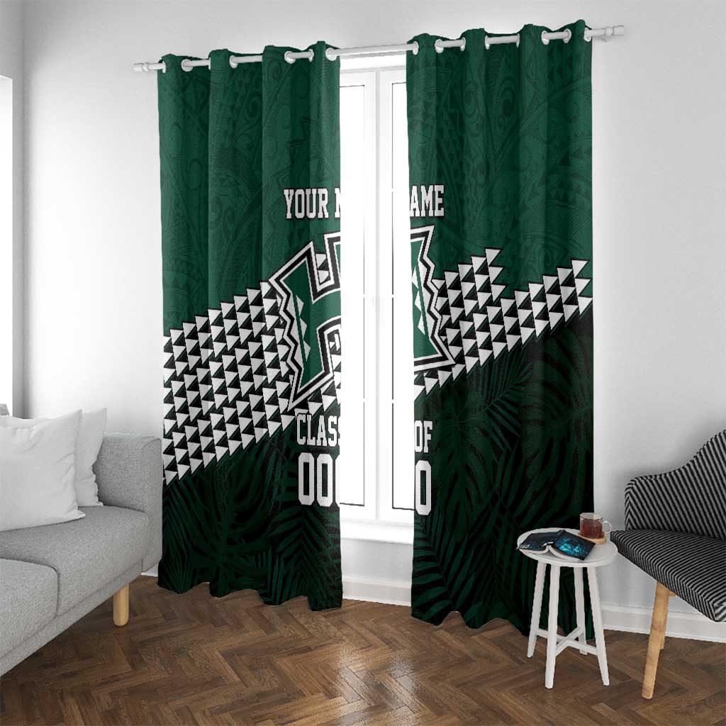 Hawaii Rainbow Warriors Alumni Custom Window Curtain Kanaka Arrows Tropical Vibes