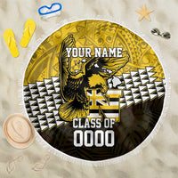 Hawaii Nanakuli High Alumni Custom Beach Blanket Kanaka Arrows Tropical Vibes