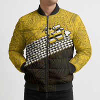 Hawaii Nanakuli High Alumni Custom Bomber Puffer Jacket Kanaka Arrows Tropical Vibes