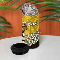Hawaii Nanakuli High Alumni Custom 4 in 1 Can Cooler Tumbler Kanaka Arrows Tropical Vibes