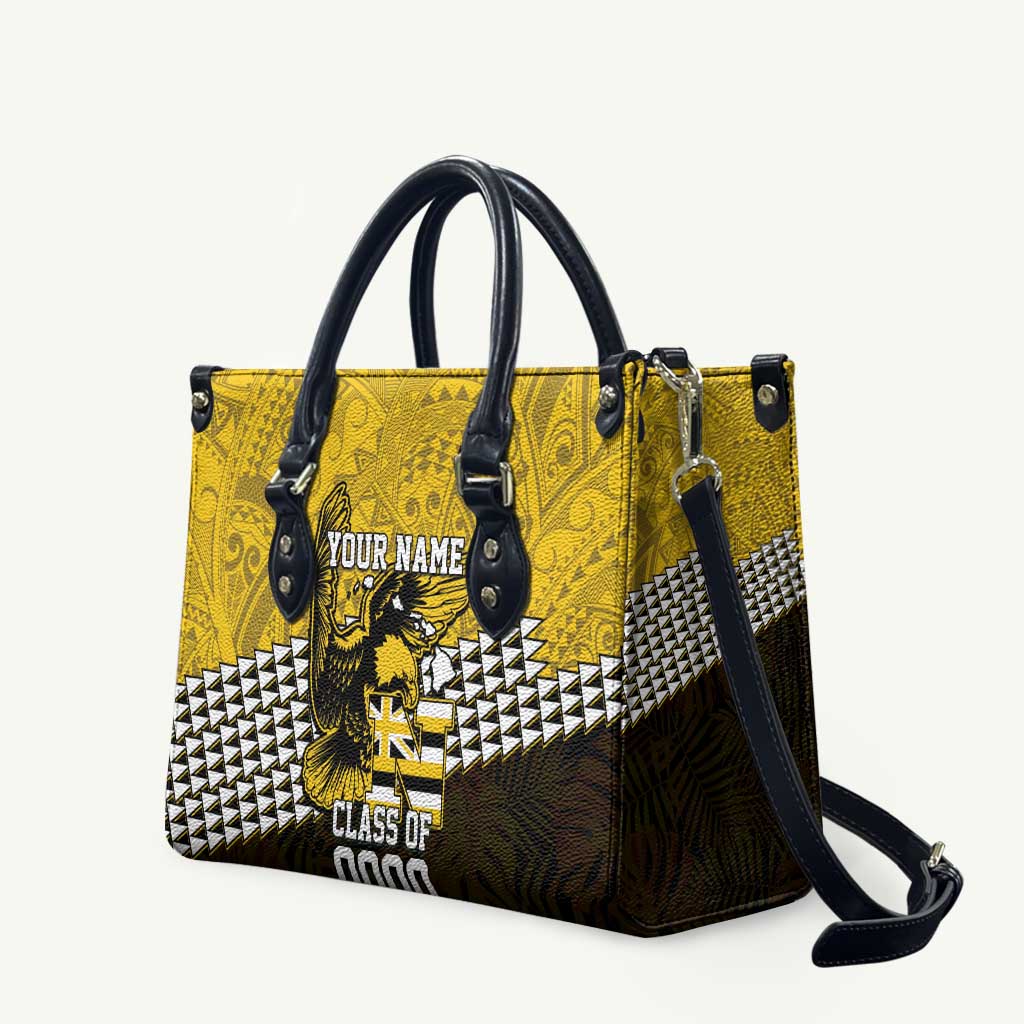Hawaii Nanakuli High Alumni Custom Leather Bag Kanaka Arrows Tropical Vibes