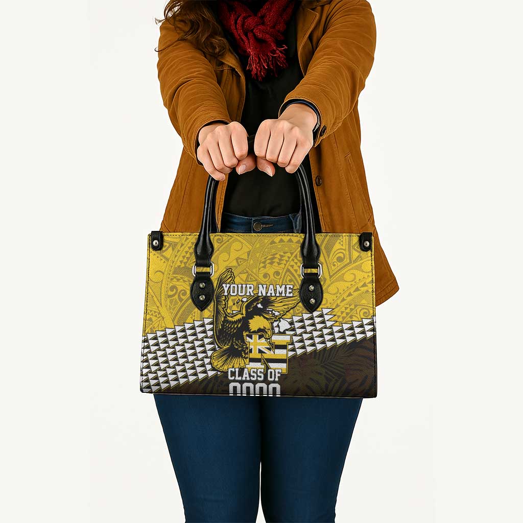 Hawaii Nanakuli High Alumni Custom Leather Bag Kanaka Arrows Tropical Vibes