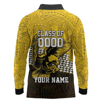 Hawaii Nanakuli High Alumni Custom Long Sleeve Polo Shirt Kanaka Arrows Tropical Vibes