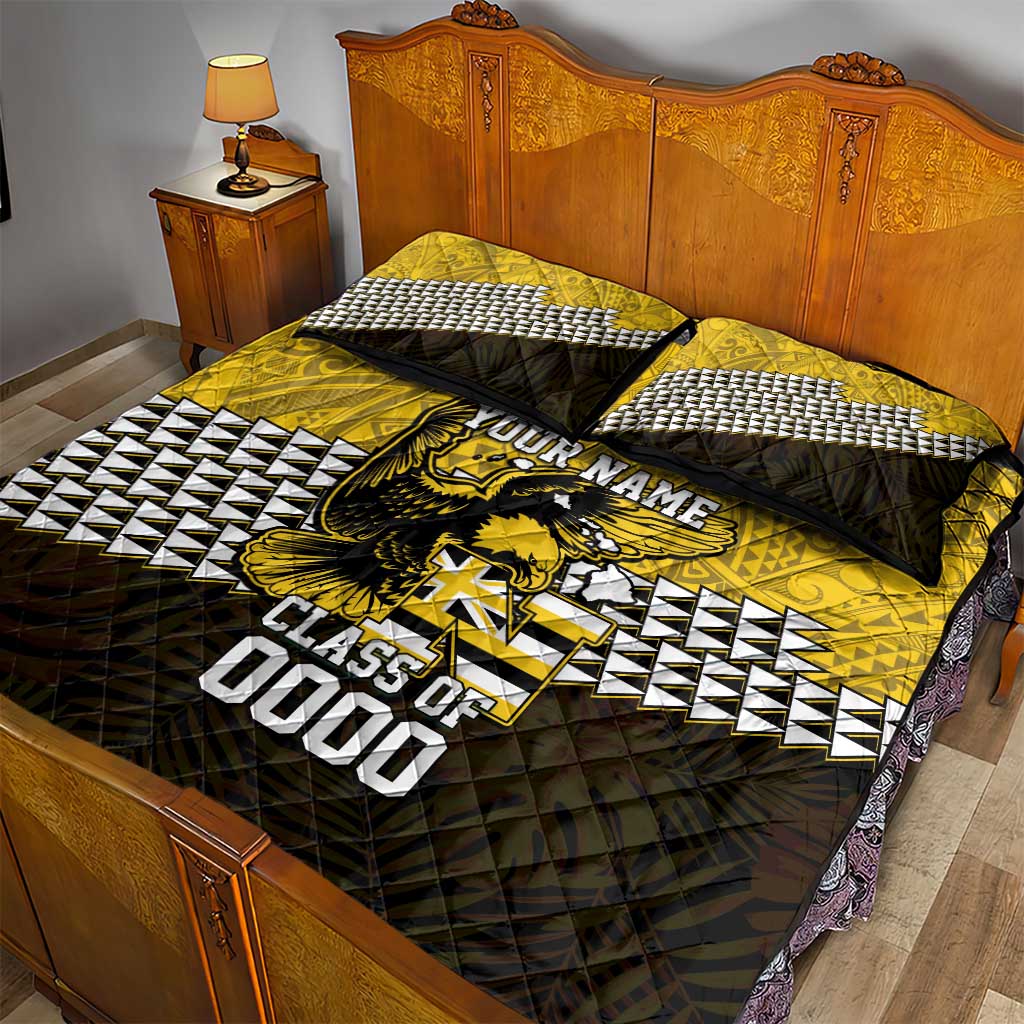 Hawaii Nanakuli High Alumni Custom Quilt Bed Set Kanaka Arrows Tropical Vibes