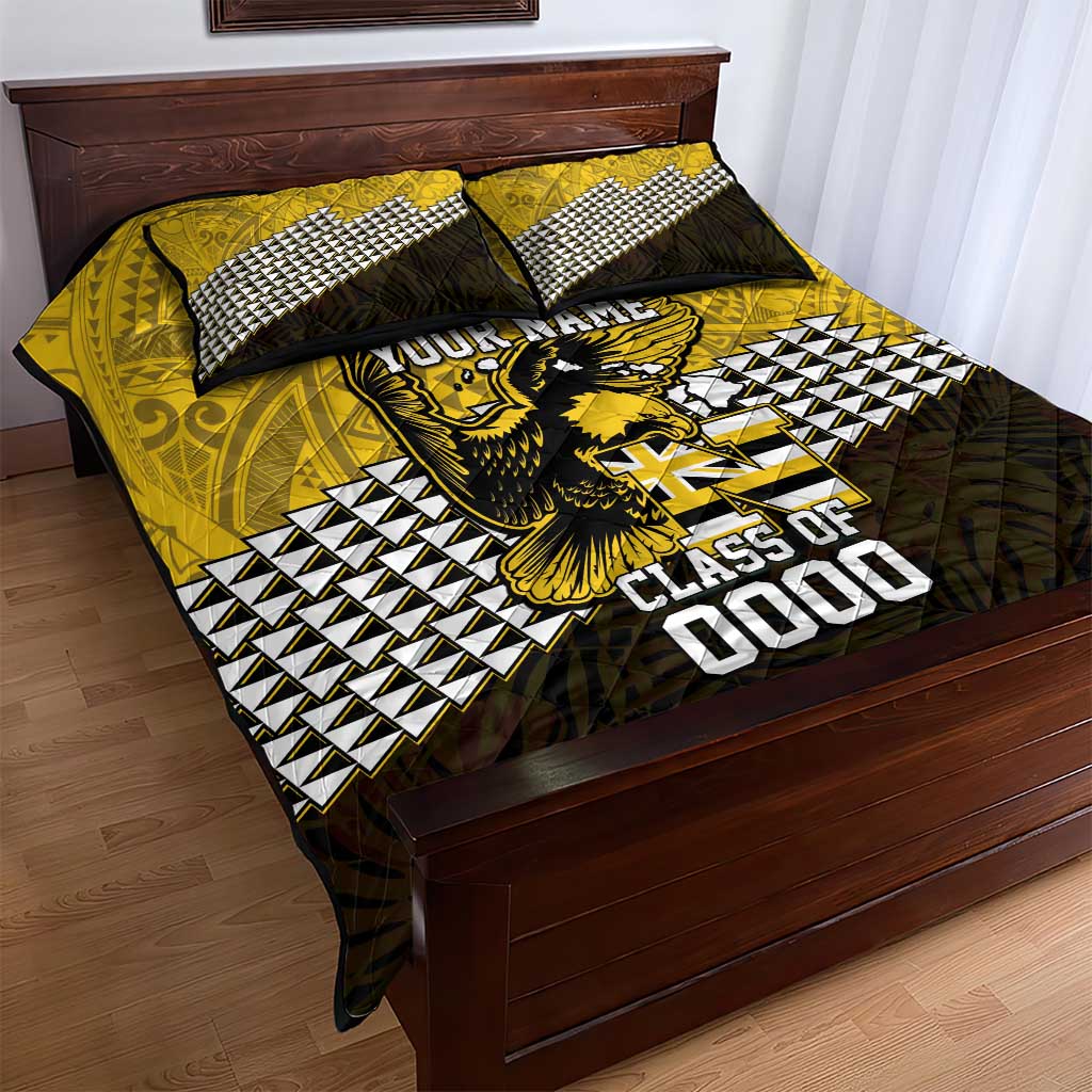 Hawaii Nanakuli High Alumni Custom Quilt Bed Set Kanaka Arrows Tropical Vibes
