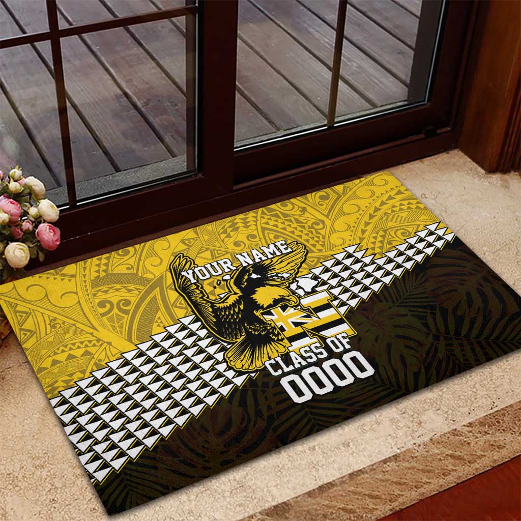 Hawaii Nanakuli High Alumni Custom Rubber Doormat Kanaka Arrows Tropical Vibes