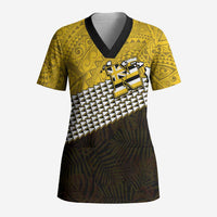 Hawaii Nanakuli High Alumni Custom Scrub Top Kanaka Arrows Tropical Vibes