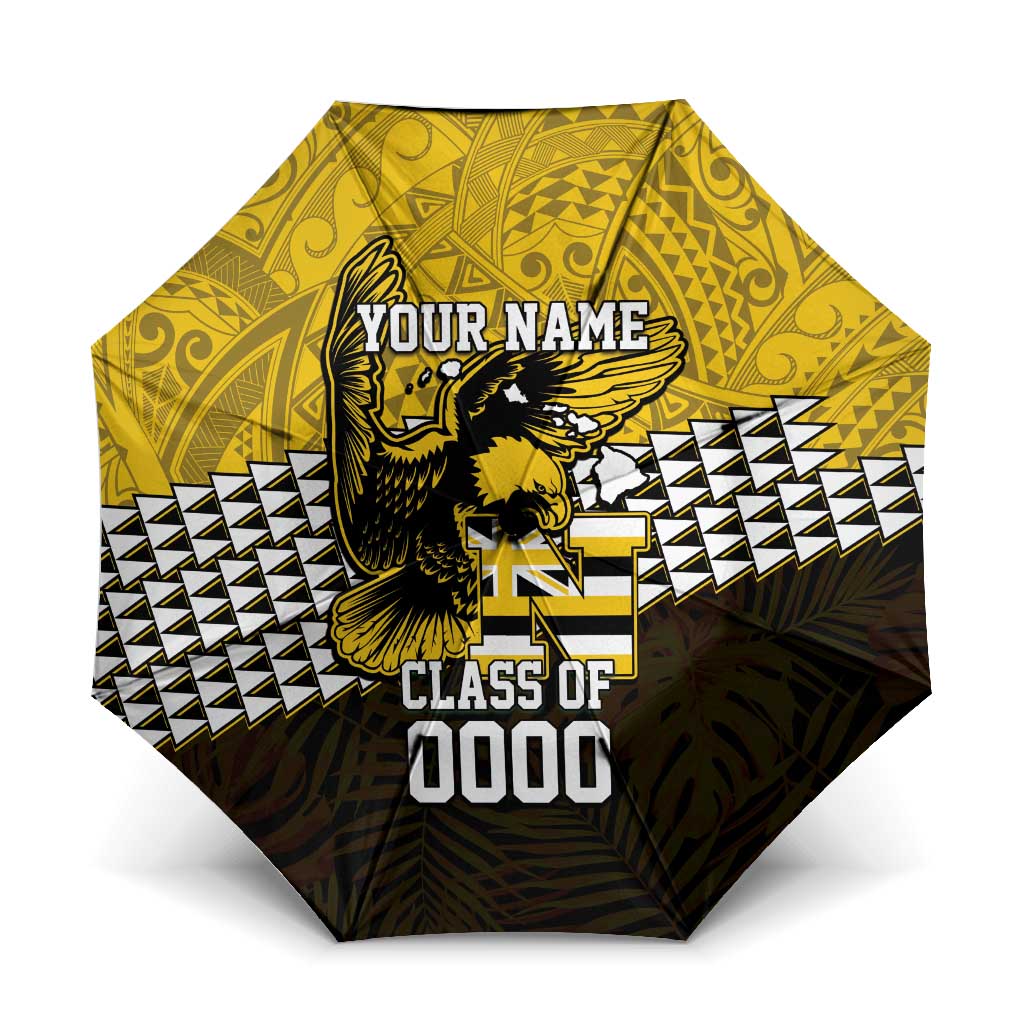 Hawaii Nanakuli High Alumni Custom Umbrella Kanaka Arrows Tropical Vibes